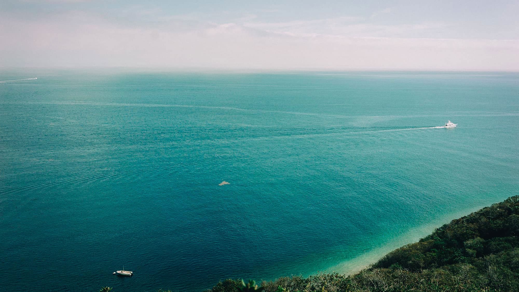 The Pacific Ocean off the coast of Morro Negrito Island, Panama